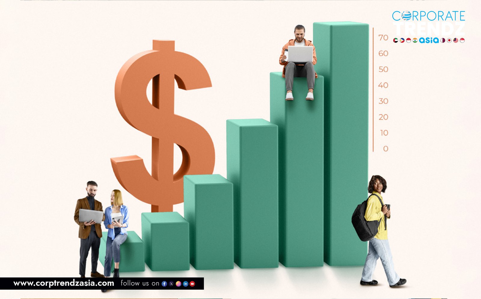 An HR manager using a laptop to manage a blended workforce, symbolizing new HR practices in the gig economy.